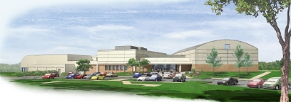 An exerior illustration of the Glenarden Community Center