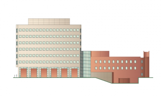 An elevation of the proposed ITCD Data Center