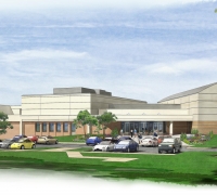An exerior illustration of the Glenarden Community Center