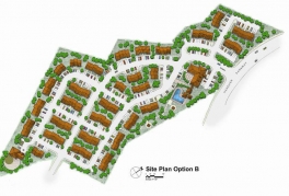 Site Plan Option B for the Greenway Village Complex