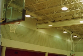 The indoor basketball courts at Kettering Largo Lake Arbor Community Center