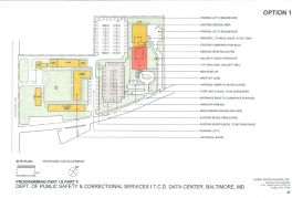 A site plan for the ITCD Data Center