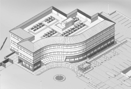 A 3-D rendering of the Pin Oak Medical Office