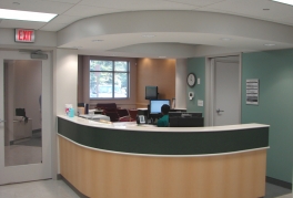 The receptionist area at Westlake Medical Center